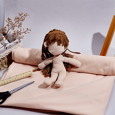 Polyester Doll Skin Fabric DIY-WH0060-33A-1