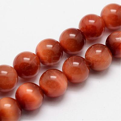 Natural Sun Tiger Eye Bead Strands G-O155-01B-6mm-1