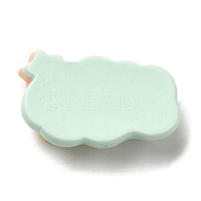 Opaque Resin Cabochons LS-RESI-K026-01F-1