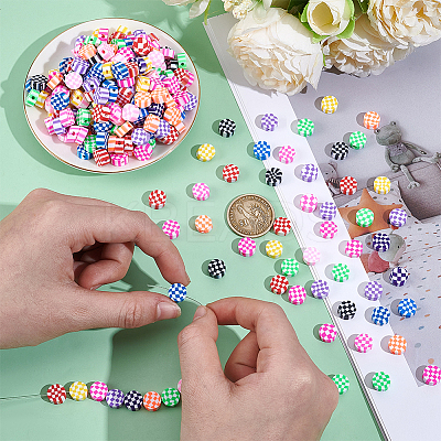 300Pcs Handmade Polymer Clay Beads CLAY-NB0001-77B-01-1