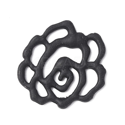 Rack Plating Spray Painted Alloy Cabochons PALLOY-M203-19B-1