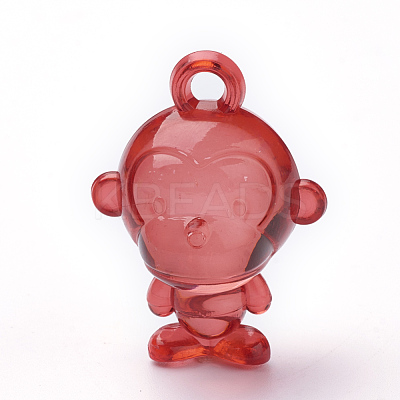 Transparent Acrylic Pendants TACR-T002-12-1