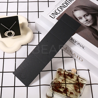 Rectangle Foldable Paper Jewelry Display Cards EDIS-E011-01B-1