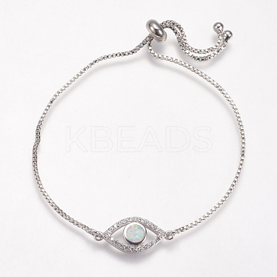 Adjustable Brass Bolo Bracelets BJEW-G593-11P-B-1