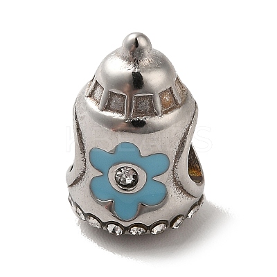 304 Stainless Steel Enamel European Beads STAS-G308-24P-1