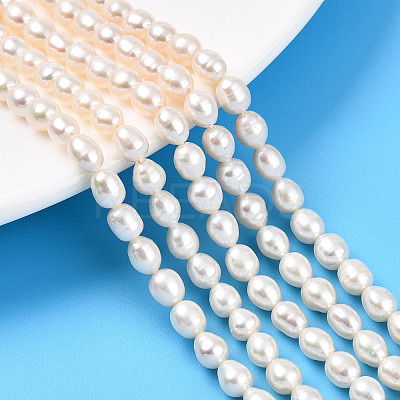 Natural Cultured Freshwater Pearl Beads Strands PEAR-N012-05X-1