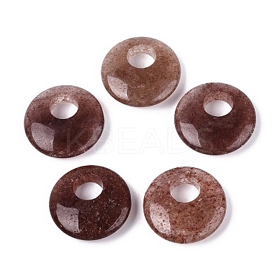 Natural Strawberry Quartz Pendants G-T144-42B-1