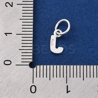 925 Sterling Silver Letter Charms LS-STER-C012-01S-J-1