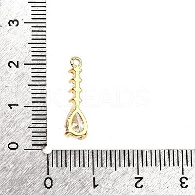 Brass Micro Pave Cubic Zirconia Pendants KK-F901-04A-G-1