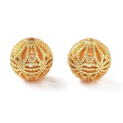 Rack Plating Brass Beads KK-S377-13G-1