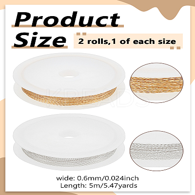 10M 2 Colors Copper Wire with Plastic Spools DIY-LP0003-66A-1