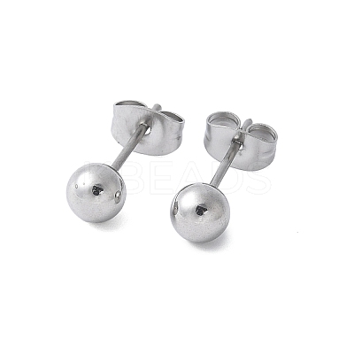 304 Stainless Steel Stud Earrings for Women LS-EJEW-E603-06A-P-1