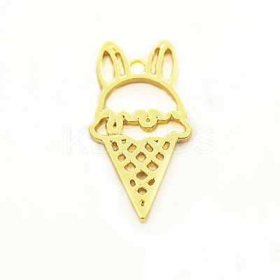 Zinc Alloy Open Back Bezel Pendants LS-PALLOY-E524-A01-G-1
