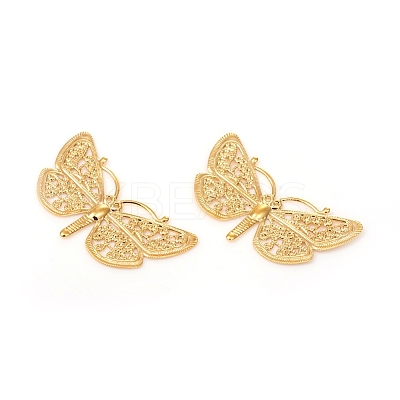 Brass Filigree Joiners Links KK-I669-09G-1
