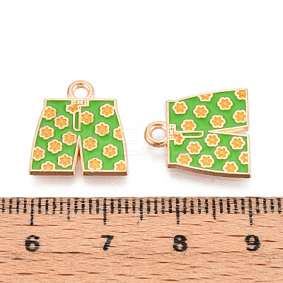 Beach Theme Alloy Enamel Pendants ENAM-T022-33L-1