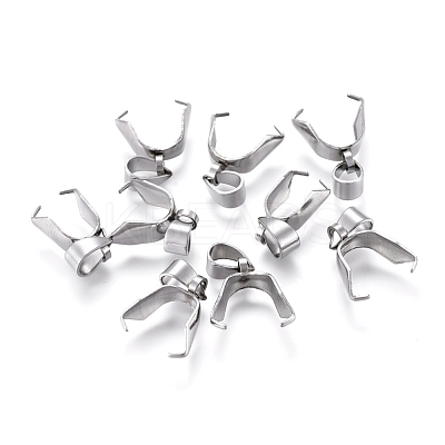 Tarnish Resistant 304 Stainless Steel Ice Pick Pinch Bails STAS-Q182-01-1
