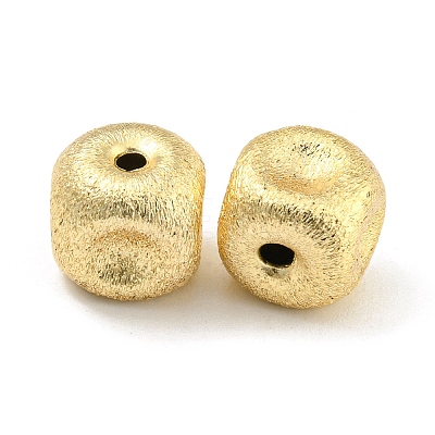 Brass Textured Beads KK-P258-04C-G-1
