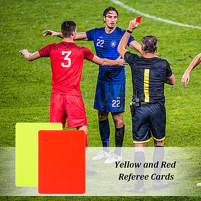 PVC Plastic Blank Penalty Cards LS-AJEW-WH0401-87-1