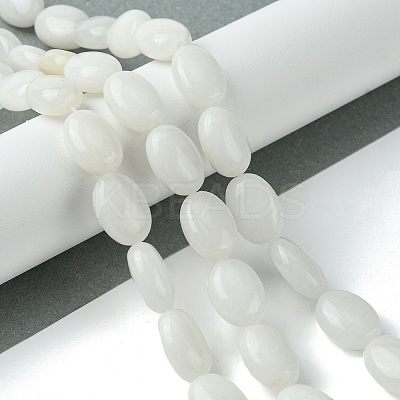 Natural White Jade Beads Strands G-K365-B04-01-1