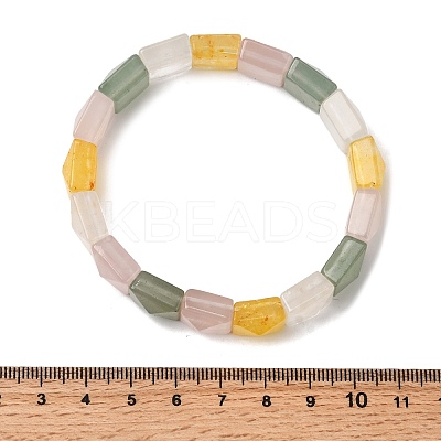 Natural Mixed Stone Beads Stretch Bracelets for Women Men BJEW-C097-06-04-1