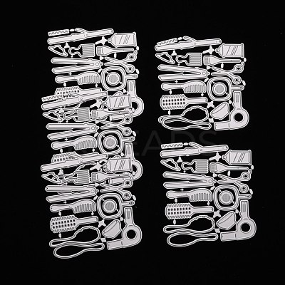 Hair Styling Tool Carbon Steel Cutting Dies Stencils X-DIY-A008-15-1