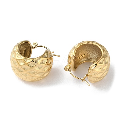 304 Stainless Steel Thick Hoop Earrings STAS-Z052-12G-1