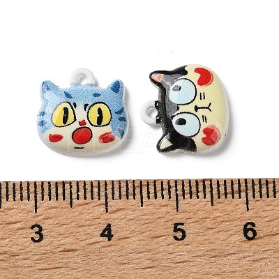 Printed Alloy Charms AL-CBA91DB-07-1