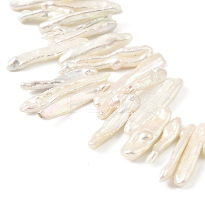 Natural Baroque Keshi Pearl Beads Strands PEAR-B004-02A-02A-1
