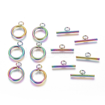 Ion Plating(IP) 304 Stainless Steel Toggle Clasps STAS-G130-39M-1