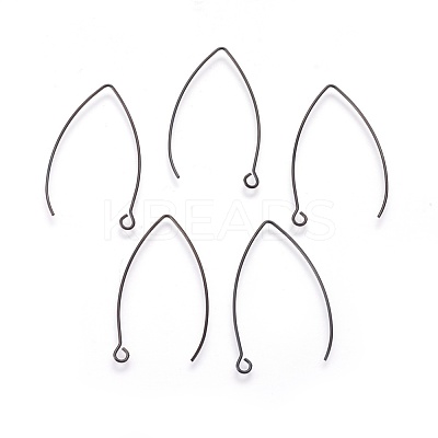 304 Stainless Steel Earring Hooks Ion Plating(IP) STAS-O119-03B-02-1