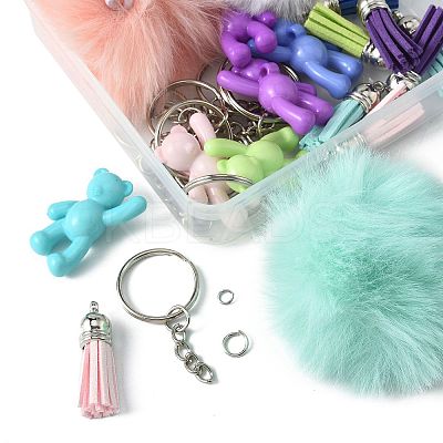 DIY Bear Keychain Making Kits DIY-FS0009-14-1