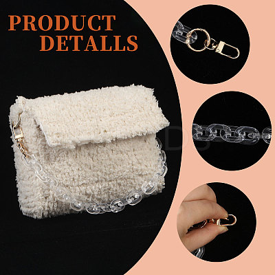 Acrylic Bag Extension Chains FIND-WH0148-268A-1