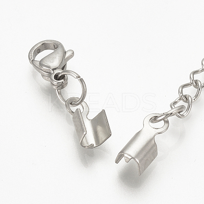 Tarnish Resistant 201 Stainless Steel Chain Extender STAS-S076-92-1