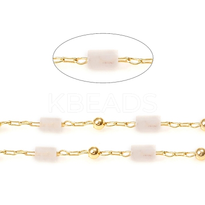 3.28 Feet Handmade Natural Rose Quartz Beaded Chains X-CHC-E021-01D-1