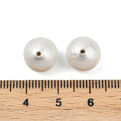Compressed Cotton Pearl Beads WOVE-V001-A01-10mm-1