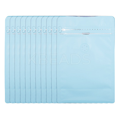 10Pcs BOPP and Aluminized PET and PE Resealable Coffee Zipper Bags with Valve ABAG-TA0001-93C-1