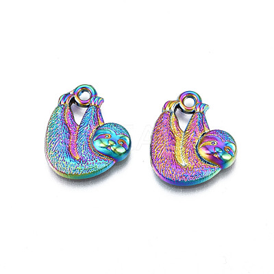 Rainbow Color Alloy Pendants PALLOY-N156-213-1