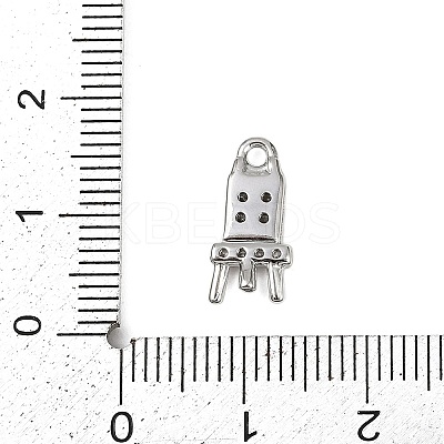Brass Micro Pave Clear Cubic Zirconia Pendants KK-L238-15P-1