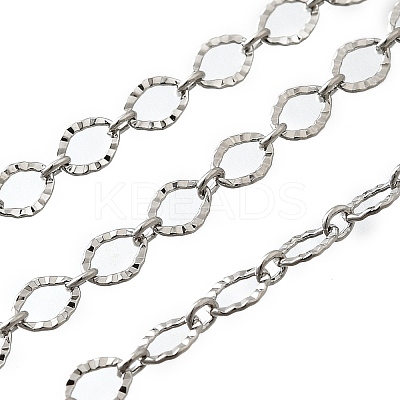 Brass Oval Link Chains KK-P295-56B-P-1