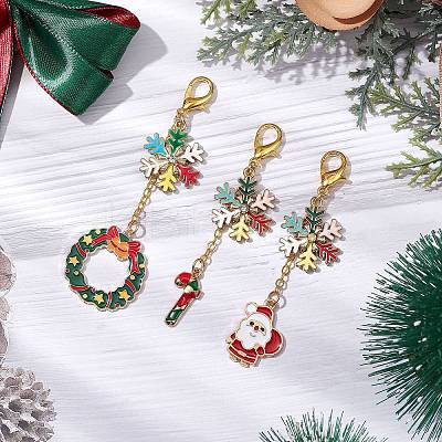 Christmas Theme Alloy Enamel Keychian KEYC-JKC00923-1