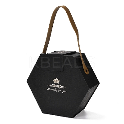 Valentine's Day Hexagon Cardboard Gift Boxes CON-M010-01A-1
