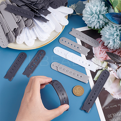 60 Sets 3 Colors 7-Holes Replacement Fasteners Buckle Extender Baseball Cap Cowboy Hat Snap Strap Clip FIND-OC0002-78-1