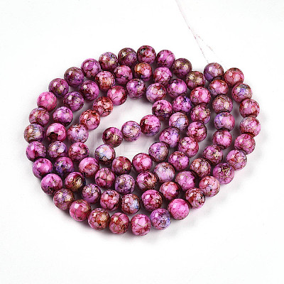 Baking Paint Glass Beads X1-DGLA-N003-10mm-B03-1