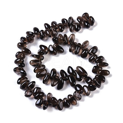 Natural Smoky Quartz Beads Strands G-B072-D01-02-1