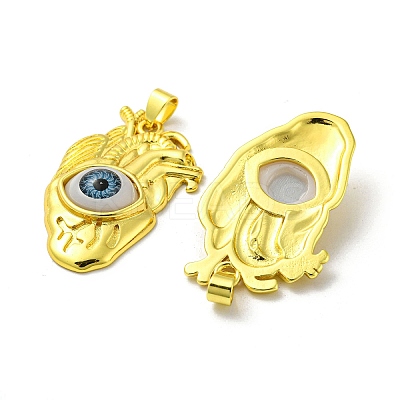 Real 18K Gold Plated Brass Pendants KK-L209-001G-02-1
