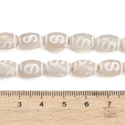 Tibetan Style dZi Beads Strands GG-CBA4812-C05-8X12MM-1