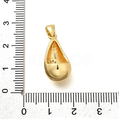 Rack Plating Brass Micro Pave Cubic Zirconia Pendants KK-L226-102G-C-1