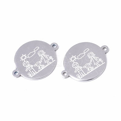 Tarnish Resistant 201 Stainless Steel Links connectors STAS-S079-156A-P-1