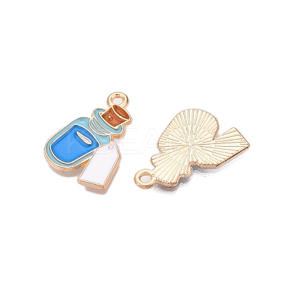 Halloween Theme Alloy Enamel Pendants ENAM-T020-07J-1