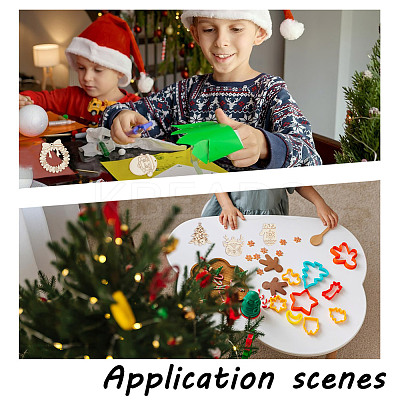 65Pcs 13 Styles Christmas Theme Wood Pendants WOOD-AR0001-40-1